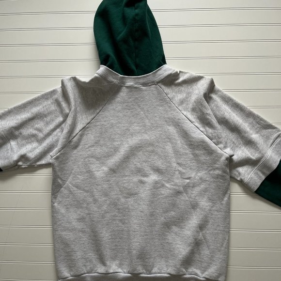 Gray Space Jam Color Block Hoodie with Drawstrings - Picture 8 of 9